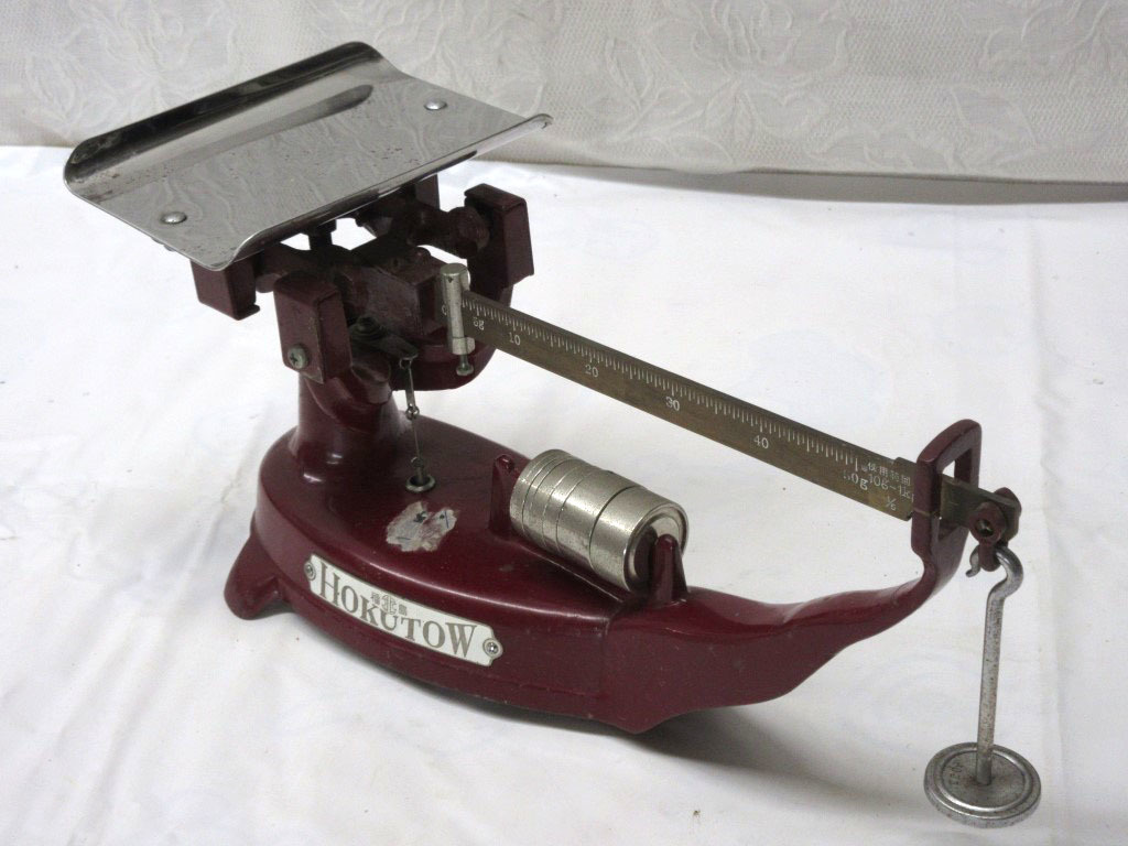 06K073 昭和レトロ 秤 上皿さおはかり 福島 HOKUTOW アンティーク 現状 売り切り