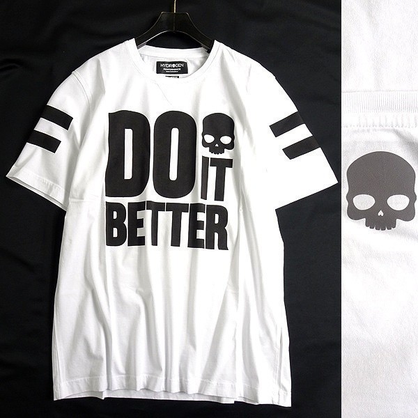 HYDROGENハイドロゲン DO IT BETTER TシャツVガゼット 新品 【公式通販】