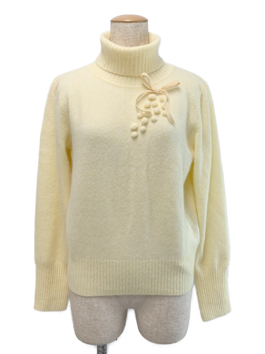 エムズグレイシー ニット セーター リボン タートルネック モヘア 長袖 40