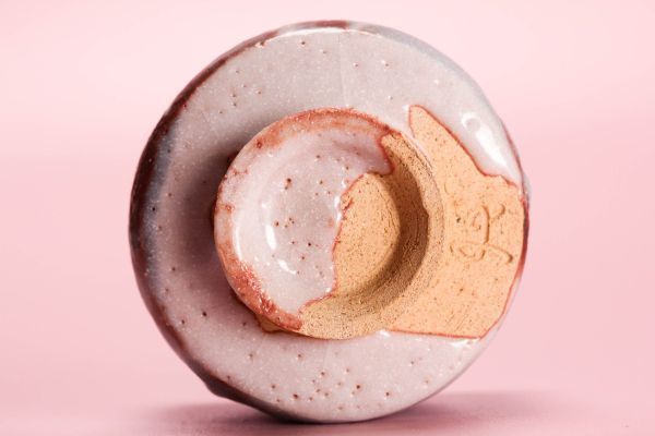 人間国宝 加藤卓男 幸兵衛窯 鼠志野酒杯 共箱 栞 本物保証(志野)｜売買  