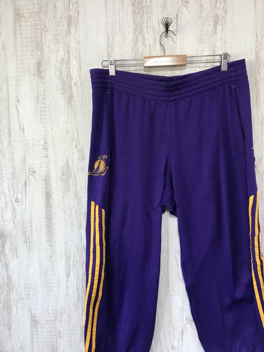 P475☆【NBA LAKERS ロサンゼルス レイカーズ トラックパンツ】adidas  