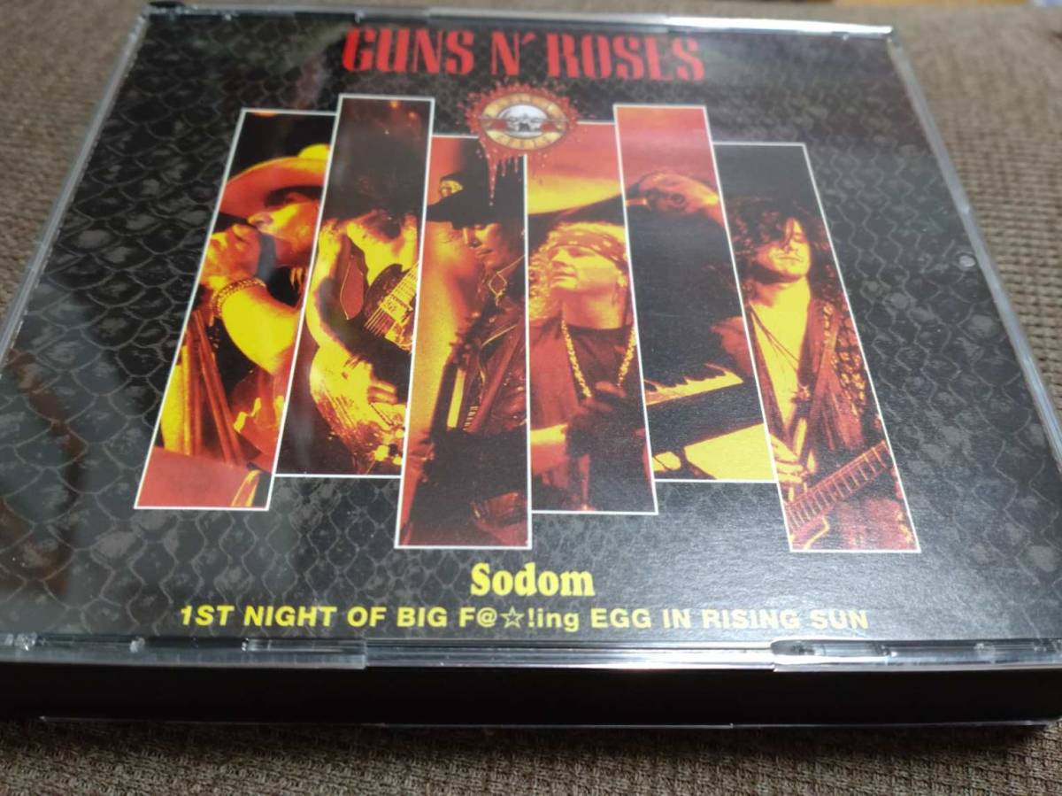 GUNS N' ROSES ★SODOM 1ST NIGHT OF BIG F××ING EGG IN RISING SUN★ プレス3CD ガンズアンドローゼズ 東京ドーム公演 1992年2月19日