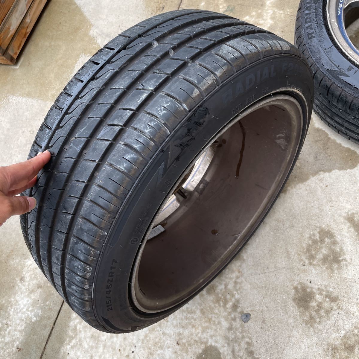 weds sports wheel ウェッズ スポーツ ホイールSA-90 タイヤバリ溝 