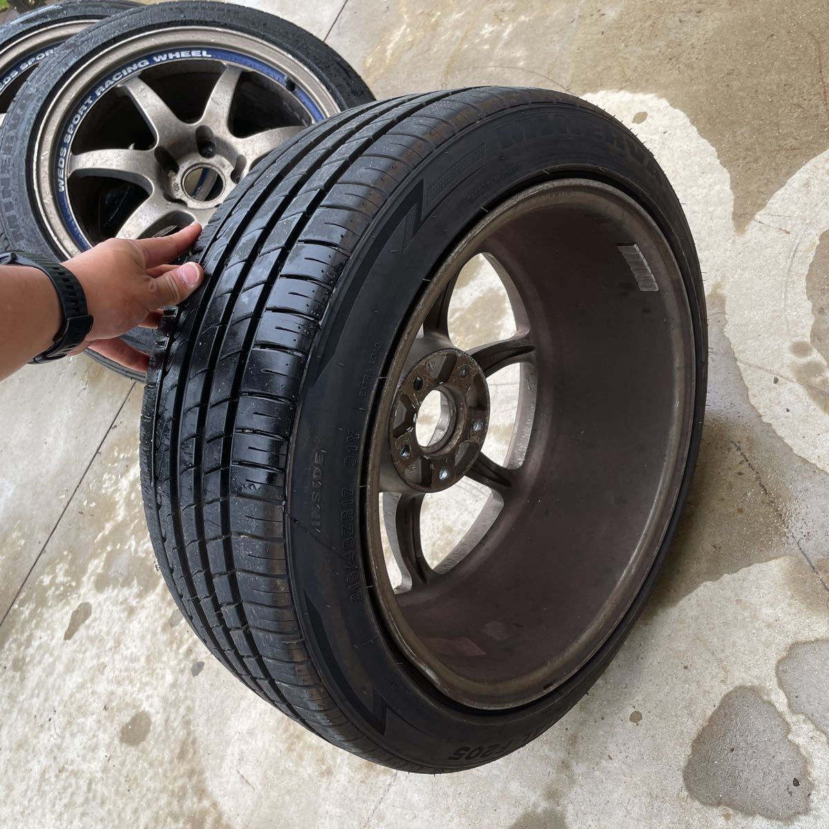 weds sports wheel ウェッズ スポーツ ホイールSA-90 タイヤバリ溝 