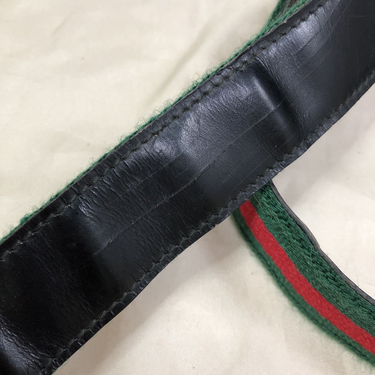 GUCCI グッチ 犬用品 3点セット 首輪 リード 大型犬用 ジャンク品 