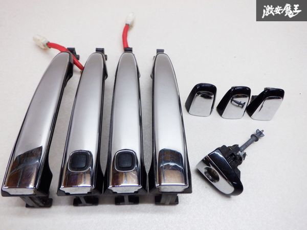 トヨタ純正 ACR50 エスティマ アウターハンドル ドアノブ 前後セット ブラック 即納 棚D3