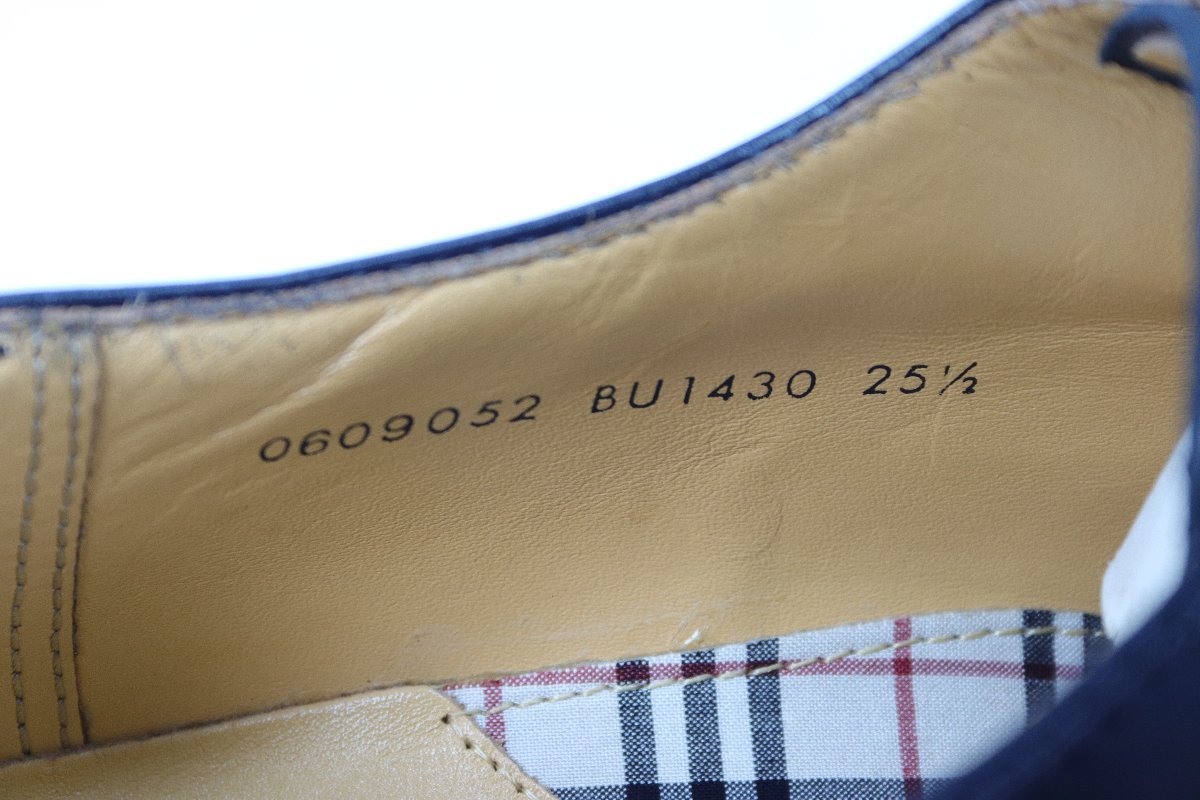 未使用】BURBERRY バーバリー ダービーシューズ サイズ 25 1/2 25.5cm 