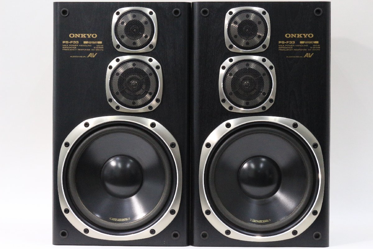 オーディオ機器 ONKYO オンキヨー 3ウェイスピーカー PS-F33 ペア 左右
