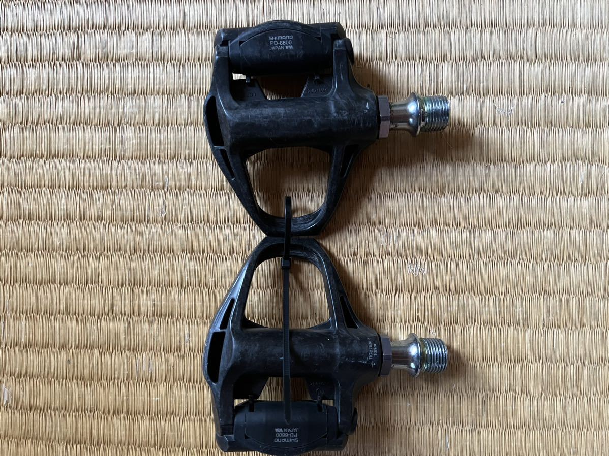 GT470 シマノ SHIMANO アルテグラ ULTEGRA PD-6800 ビンディングペダル SPD-SL ※回転スムーズ、ガリ傷_2