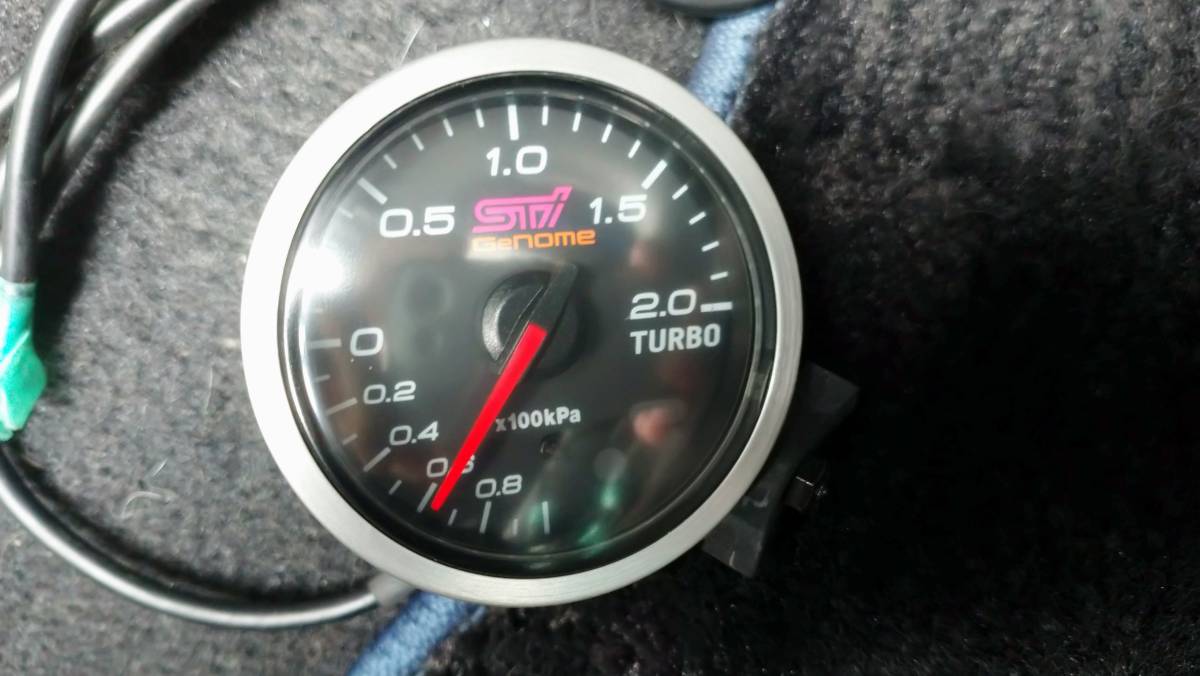 スバル 純正 SUBARU sti Genome ブースト計 52パイ コントローラー 