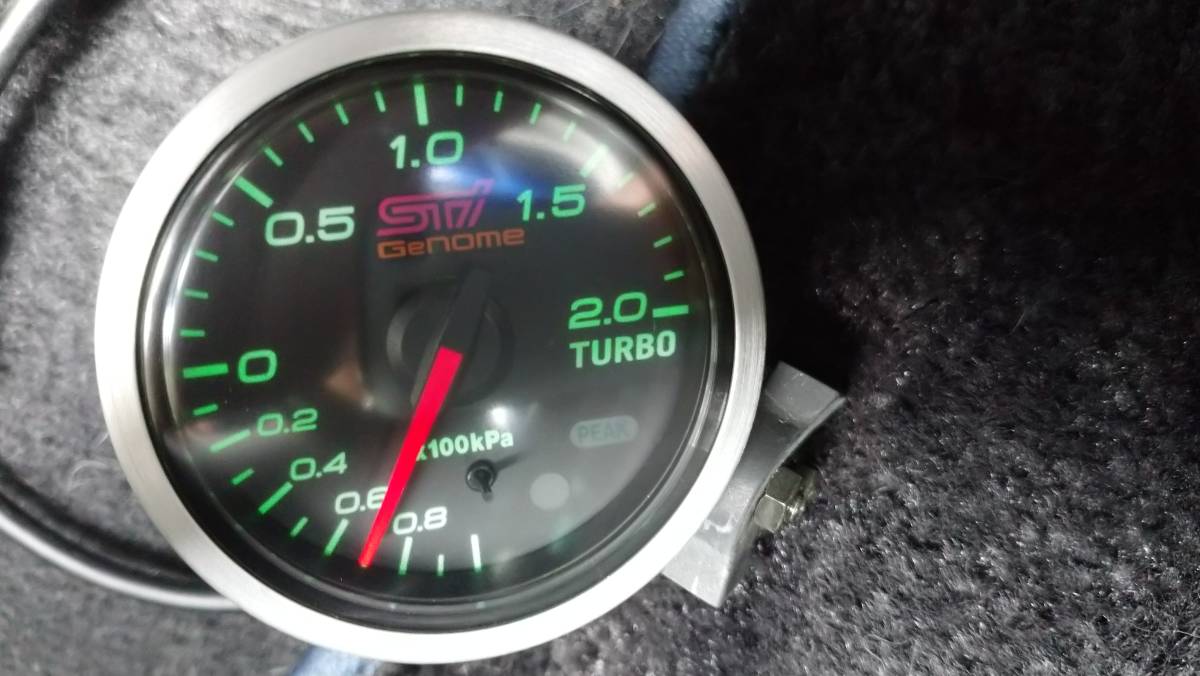 スバル 純正 SUBARU sti Genome ブースト計 52パイ コントローラー 