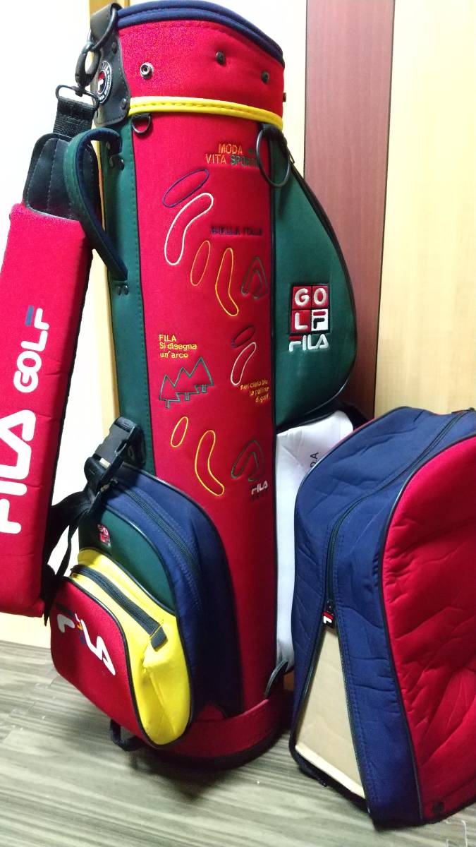 ★☆★まあまあ美品 FILA キャディバック 軽量バックで楽々です！ メッチャ可愛いですよ！★☆★