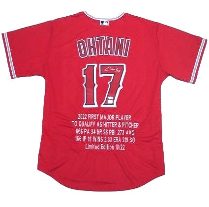 世界22枚限定版！大谷翔平 直筆サイン 2022年MLB史上初！二刀流 投打