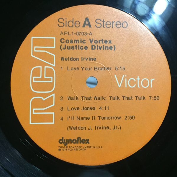 メガレア USオリジナル 美盤 Weldon Irvine Cosmic Vortex レコード