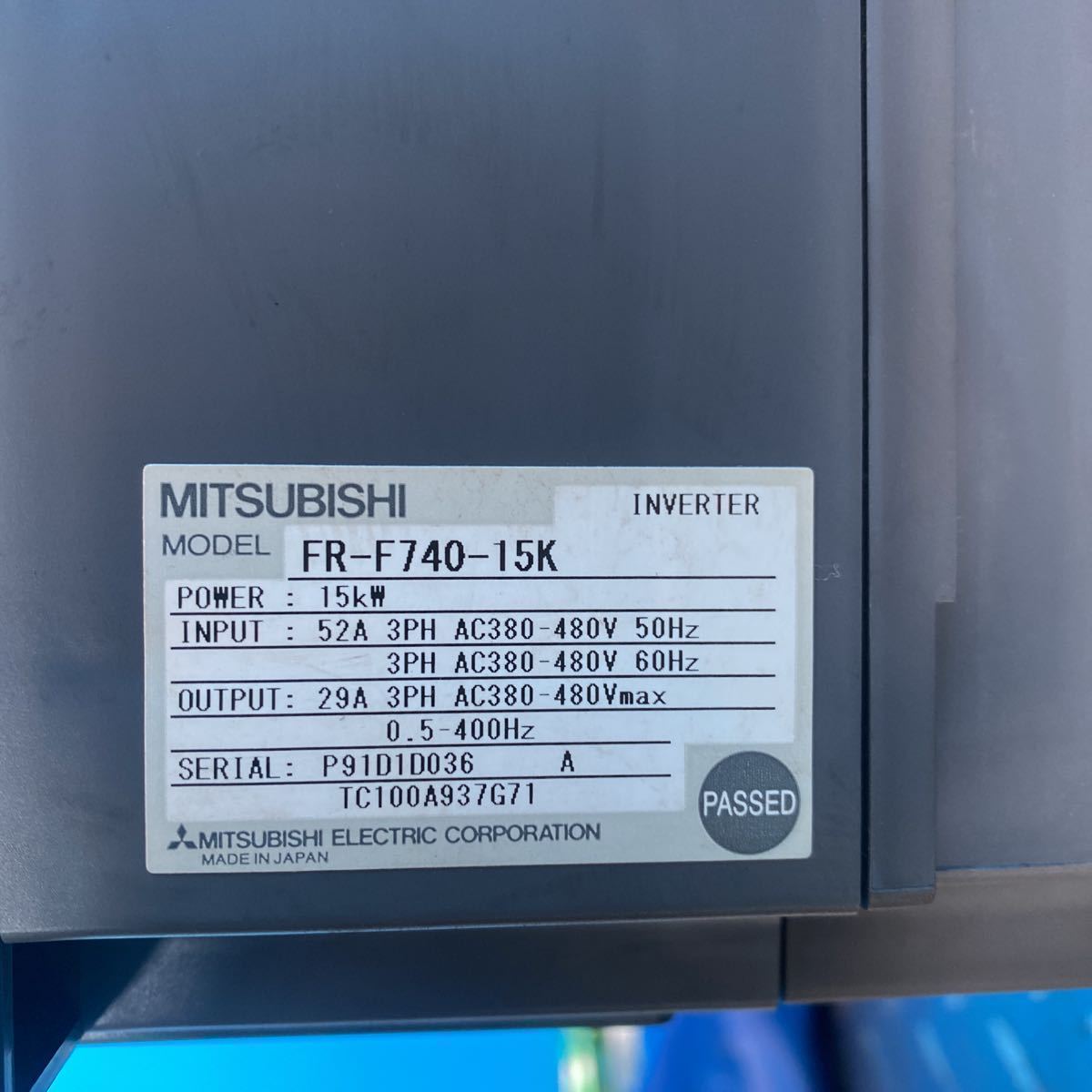 T3519 MITSUBISHI 三菱 電子部品 インバーター FREQROL・F700 FR-F740 