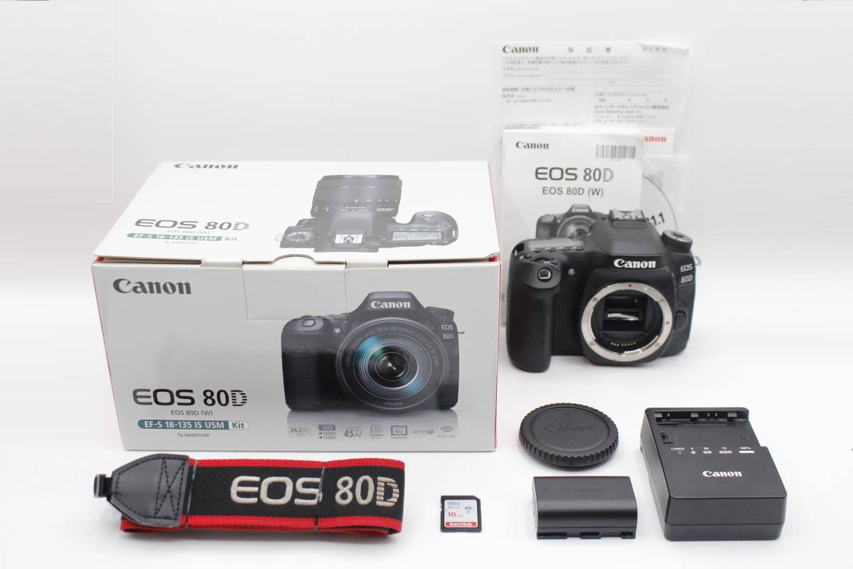 極美品◇Canon キャノン EOS 80D ボディ◇元箱付♪‐07