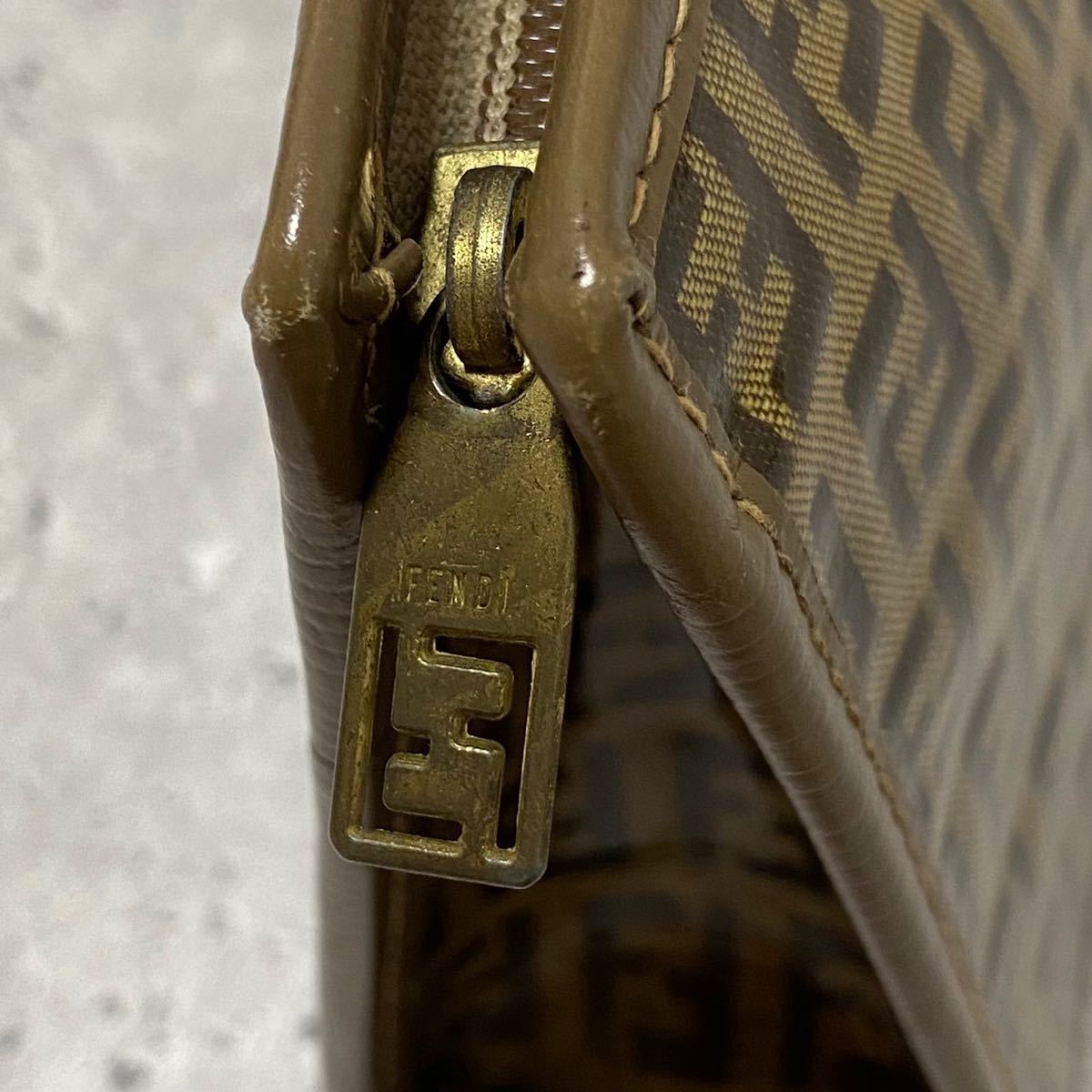 22-264】FENDI フェンディ ズッカ 柄 ズッキーノ FFロゴチャーム 型