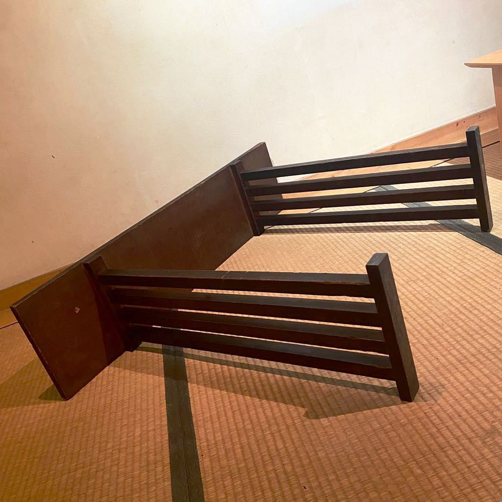 八足台 供物台 神具 八脚案 神道 神徒壇 八足卓使用品 レトロ アンティーク ビンテージ 祭礼具 木工芸 79cm×106cm×30.5cm 神前式 _7