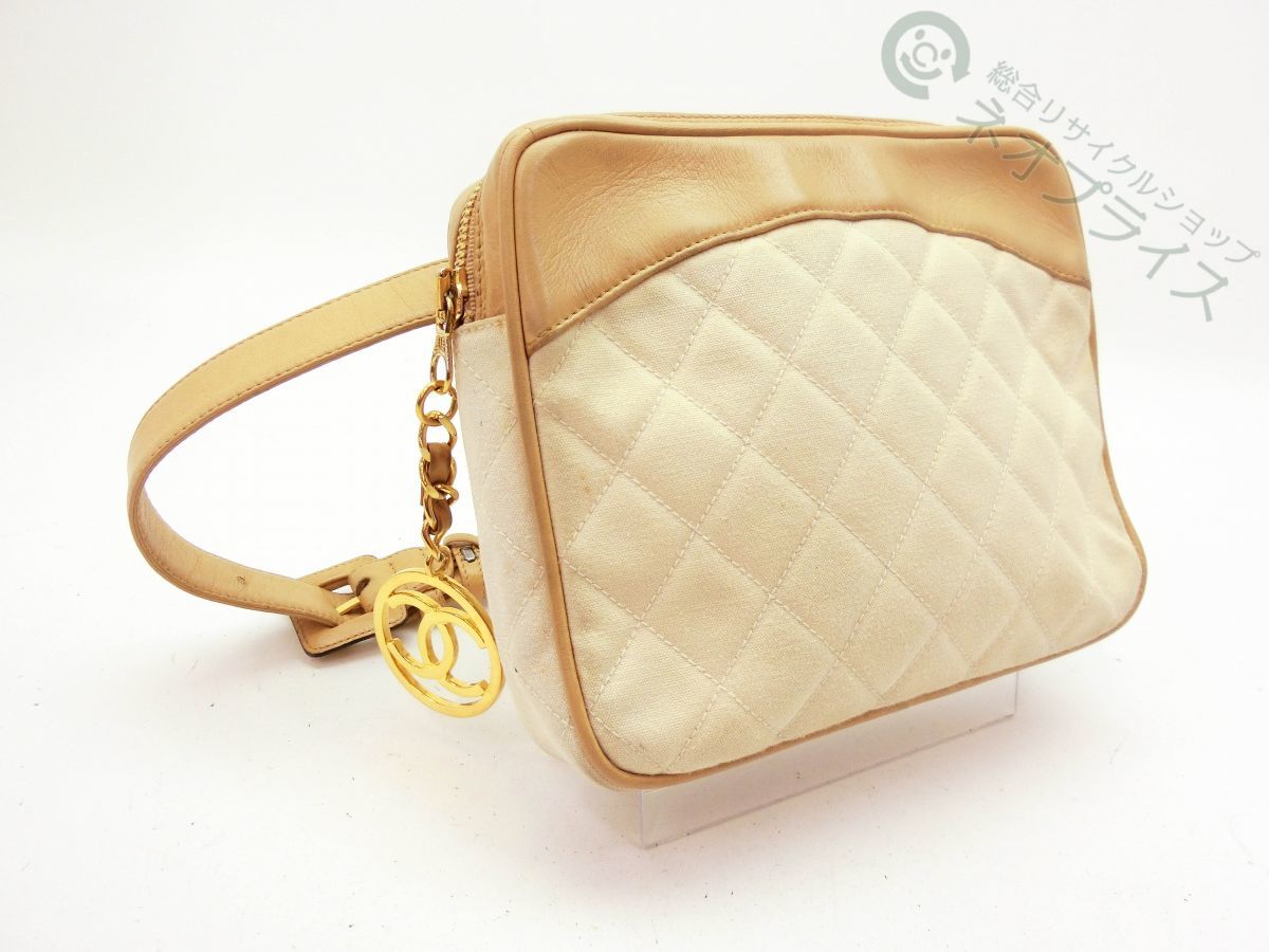 ◇S7305 CHANEL シャネル マトラッセ ココマーク ウエストポーチ 