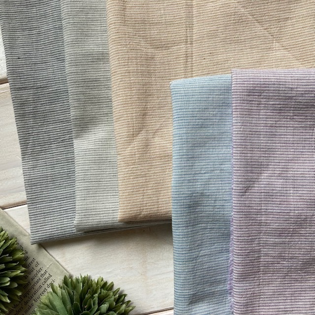 ■オーガニックコットン100％■シングルガーゼストライプ サックス■0.5ｍ◇jラスト1ｍです！_9