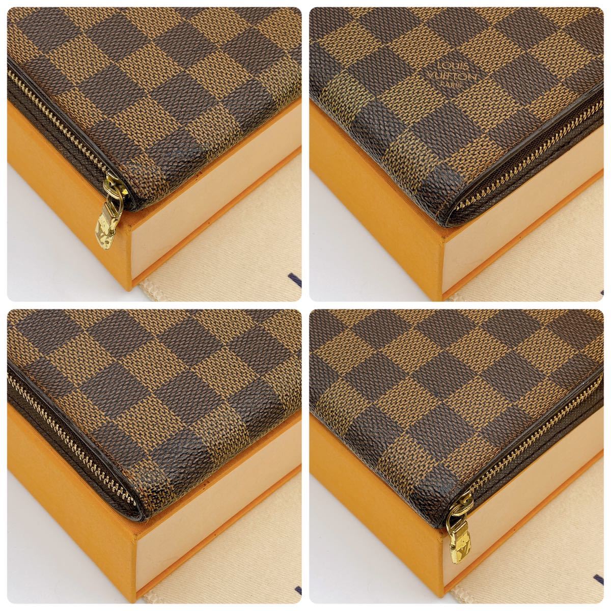 A1815【美品】LOUIS VUITTON ルイヴィトン ダミエ ポルトモネジップ 