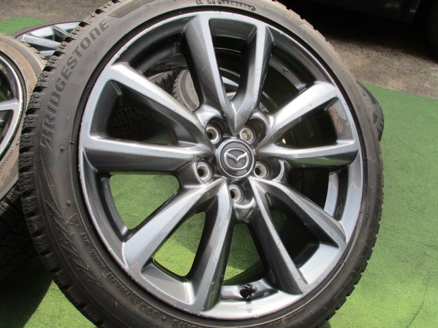 溝有り マツダ3 MAZDA3 ファストバック 純正 ホイール スタッドレス 4  