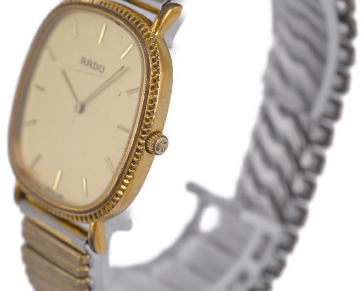 RADO】ラドー メンズ 204.3610.2 クォーツ ゴールドカラー 中古品 