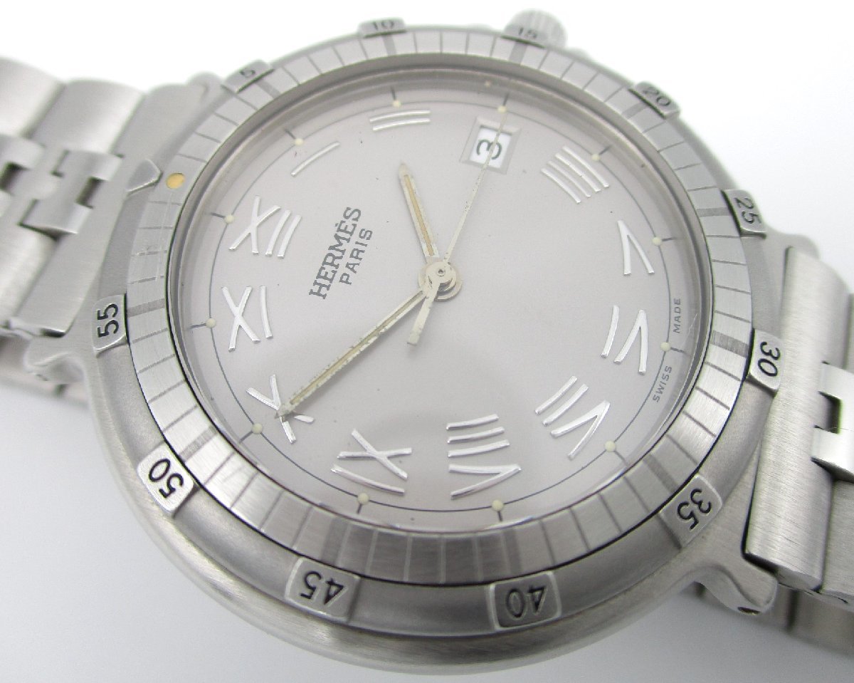 □エルメス□メンズ キャプテンニモ□腕時計□リューズ不良 - HERMES 