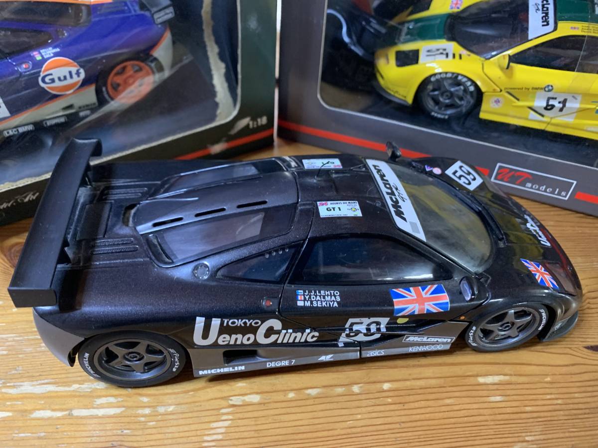 UT Models UTモデルズ　1/18 McLaren F1 GTR Le Mans 1995 #59 Winner #51 3rd #24 4th　マクラーレン　ルマン3台セット　関谷正徳_2