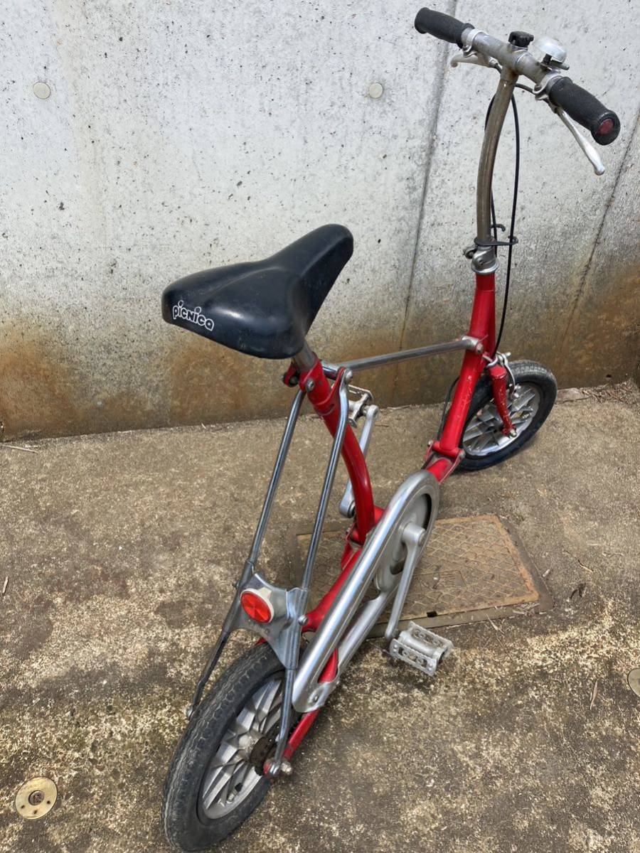新潟県南魚沼より ブリジストン ピクニカ 折りたたみ自転車 ビンテージ