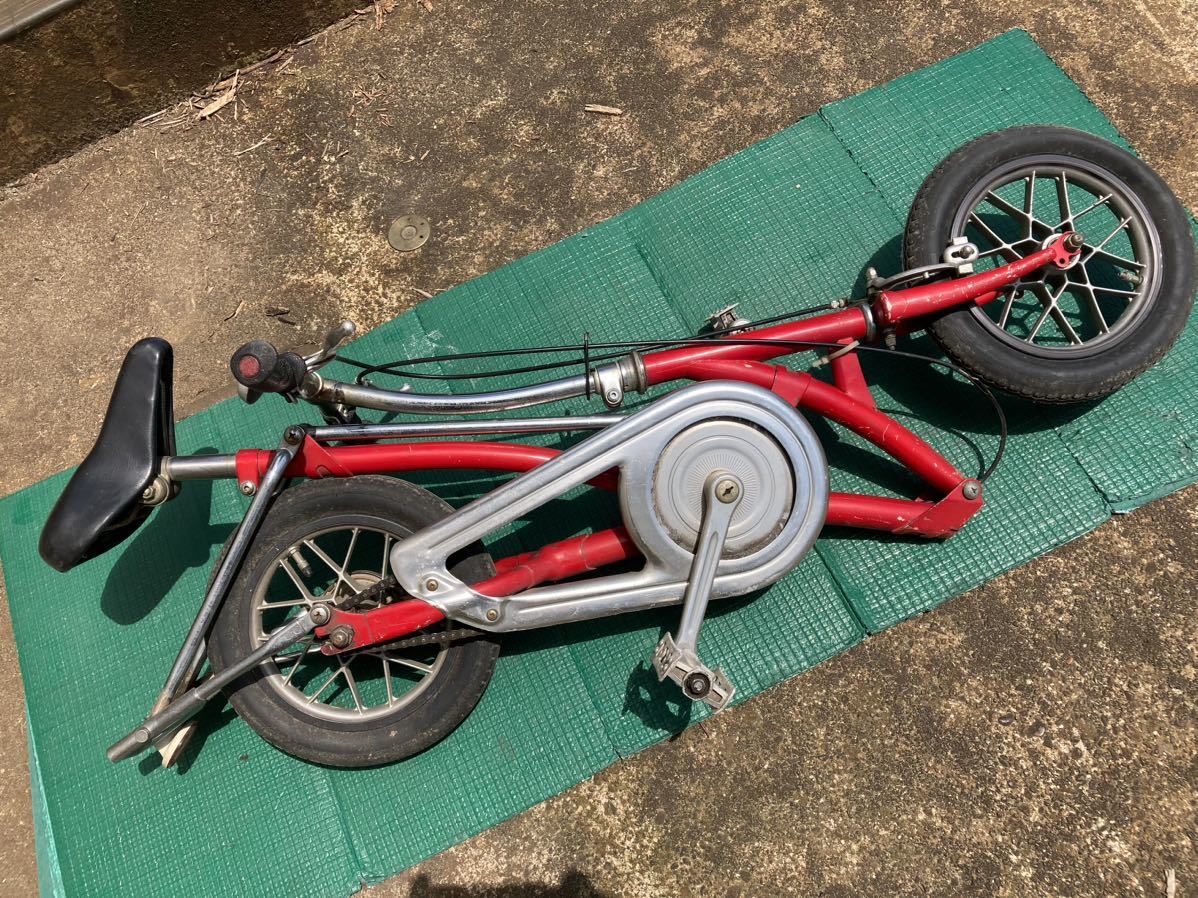 新潟県南魚沼より ブリジストン ピクニカ 折りたたみ自転車 ビンテージ