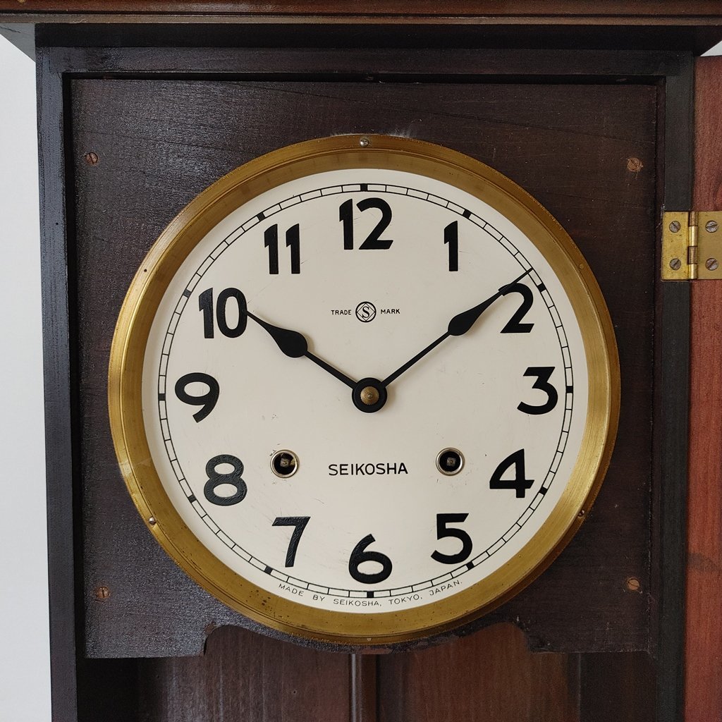 動作未確認 精工舎 SEIKOSHA TRADE S C49動作未確認○柱時計 精工舎 S