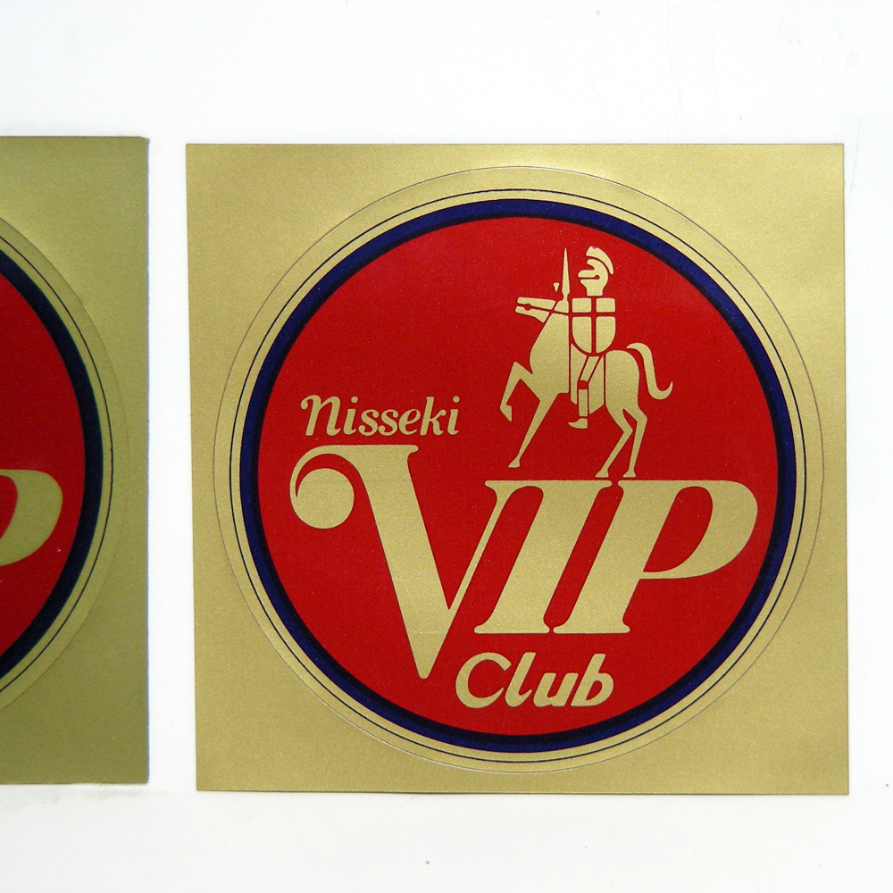 ビンテージ ステッカー【VIPclub】nisseki 日石VIPクラブ 
