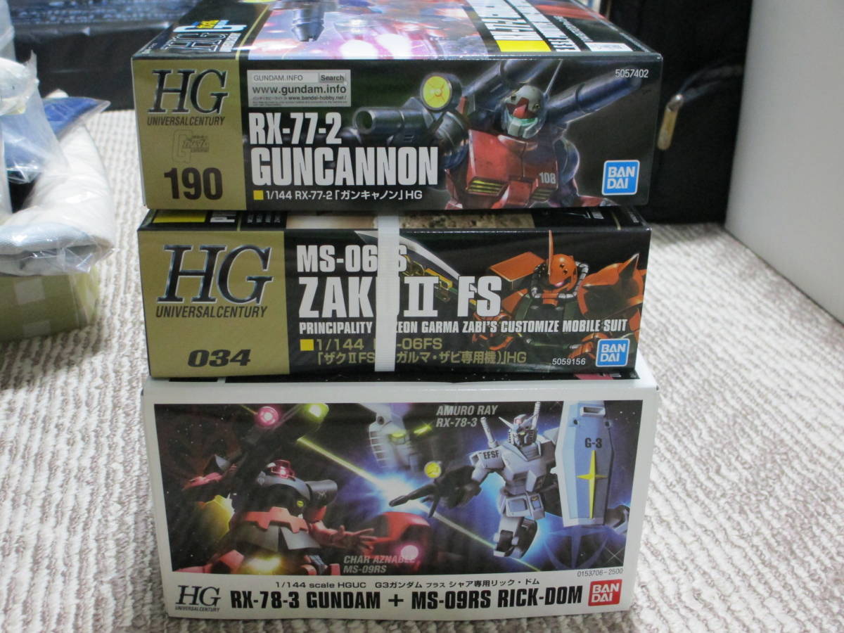 人気セール，正規品 未組立 ＨＧUC 1/144 G3ガンダム+シャア専用リックドム ガルマ専用ザク ガンキャノン(機動戦士ガンダム)｜売買されたオークション情報、yahooの商品情報をアーカイブ公開 - オークファン 機動戦士ガンダム