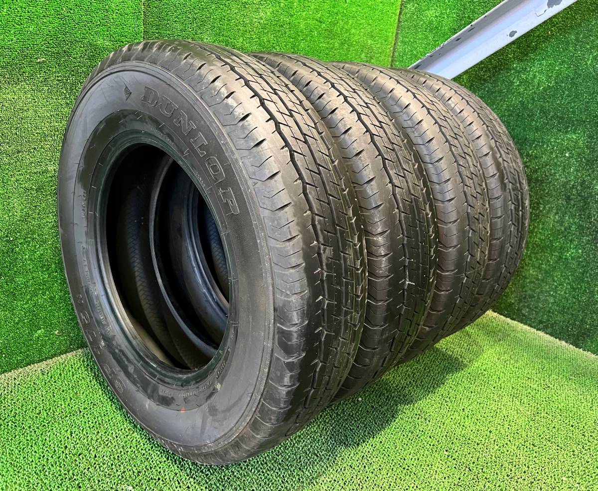 □USED□DUNLOP SP175N 195/80R15 107/105L LT 2本□ハイエース