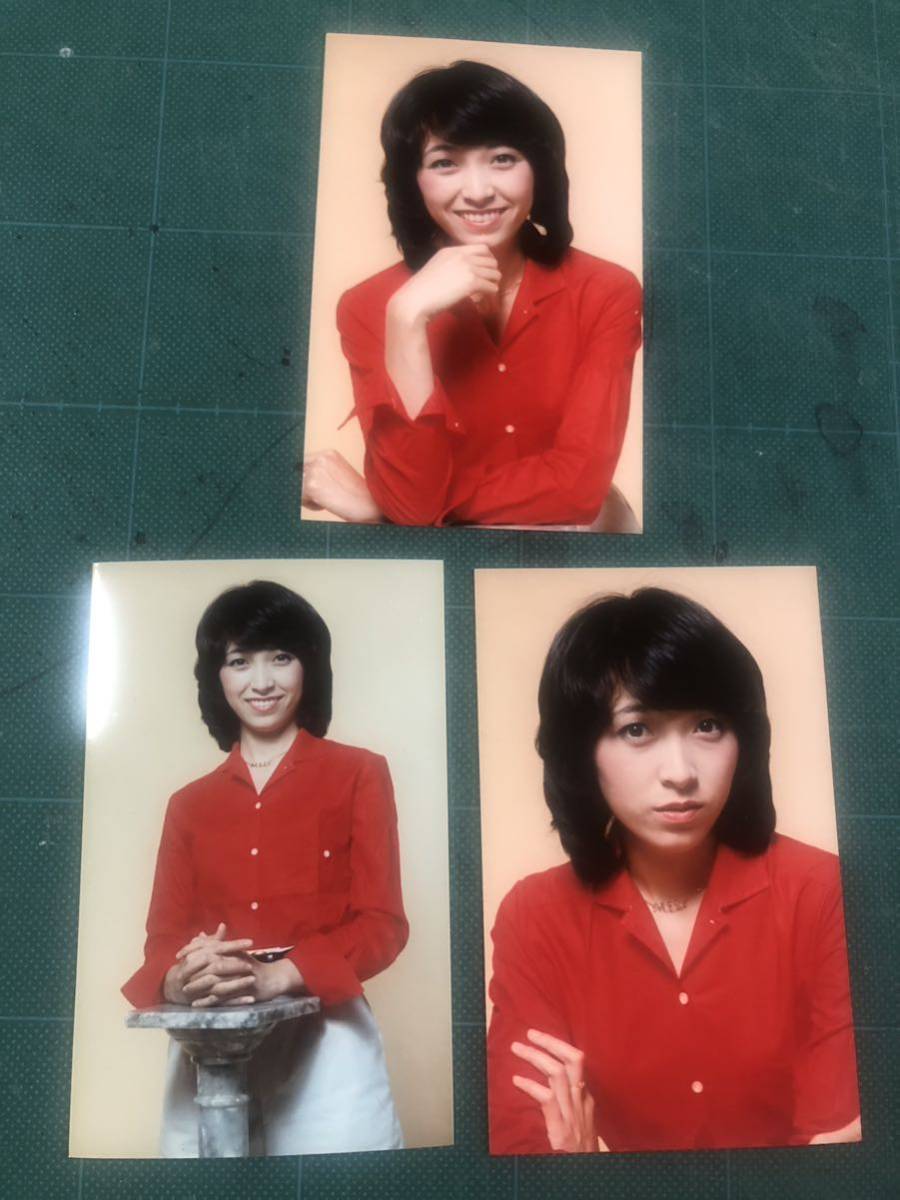 レア】キャンディーズ 藤村美樹 マルベル堂プロマイド写真3枚 赤 昭和