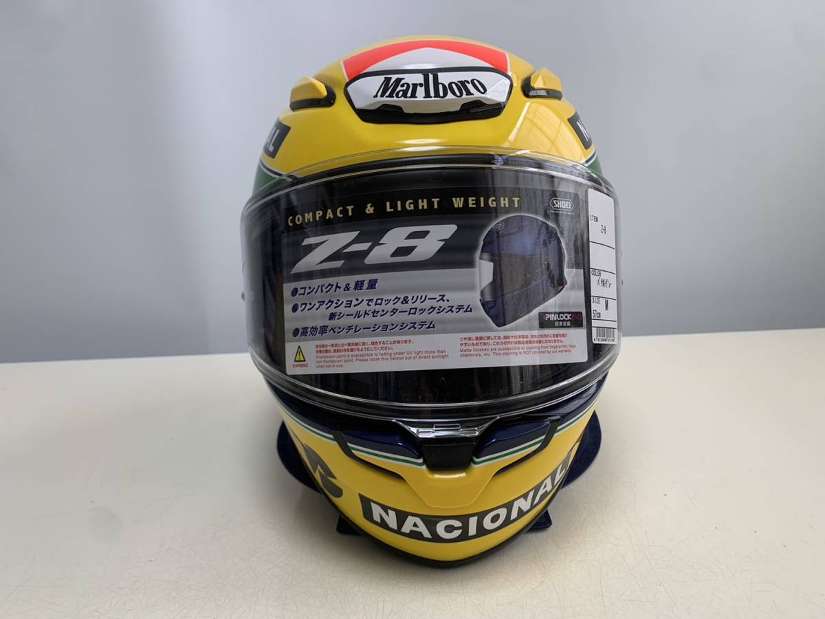 アイルトンセナ 92年仕様レプリカヘルメット SHOEI SHOEI Z-8 Mサイズ アイルトン セナ 1992年仕様(ヘルメット