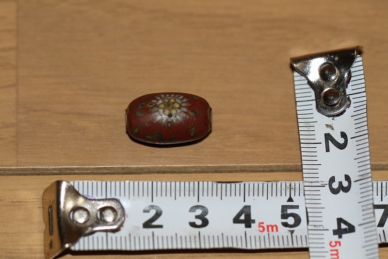 ◆希少◆　時代　玉 緒締め 七宝　琺瑯　象嵌 極上品