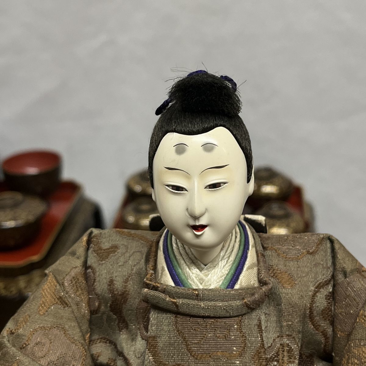 明治 内裏雛 室D0504-20(0) 骨董 古美術 日本人形 人形師 女雛 男雛