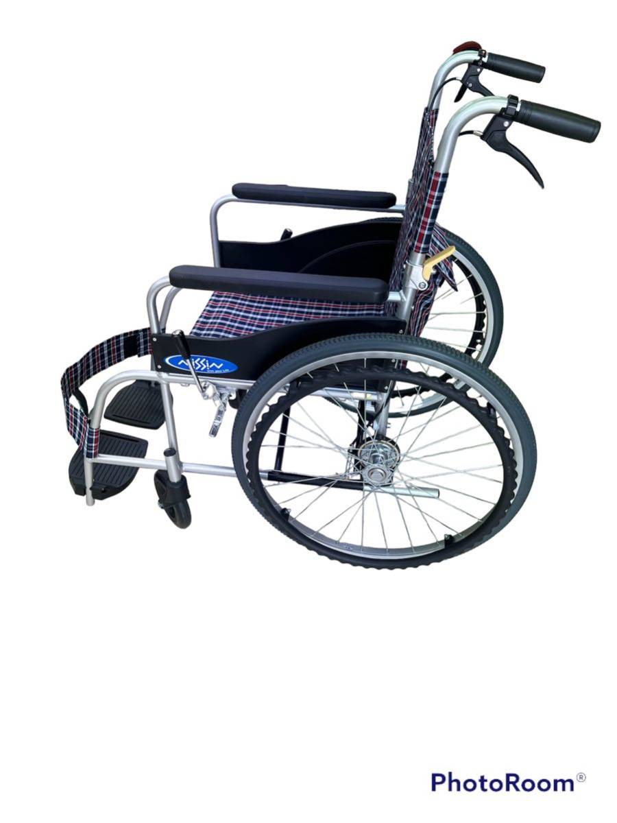 ☆ 良品 日進医療器 NEO-1 車椅子 車いす アルミ NEOシリーズ 自走介助 
