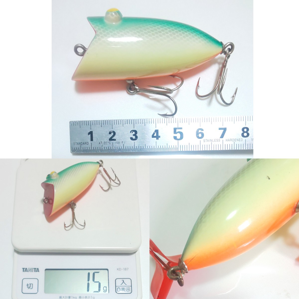 Uncle Smith Balsa 0 Lure Topwater Junior 10g Unused Black Fishing