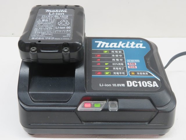 ★Makita DC10SA 充電器 10.8V用 マキタ DIY 工具 バッテリー付き USED 81053★！！