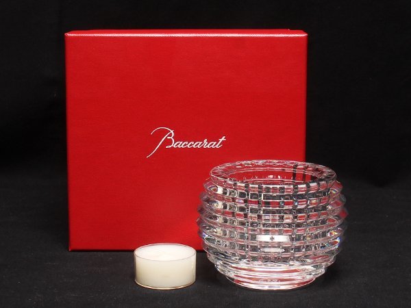 バカラ アイ EYE ホワイト キャンドルホルダー② バカラ（Baccarat