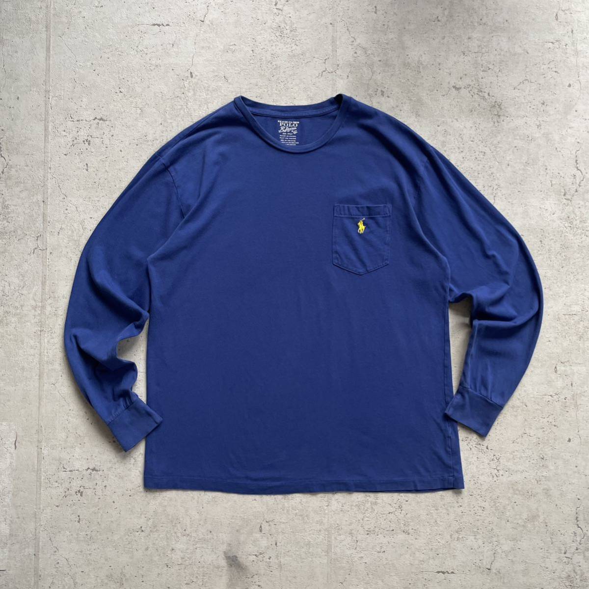 ポロラルフローレン スモールポニー ポケット付き ロングスリーブ T 