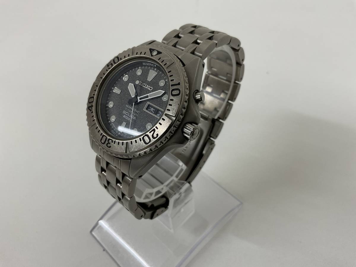 SEIKO セイコー KINETIC 5M63-0B40 スキューバ 200m キネティック 