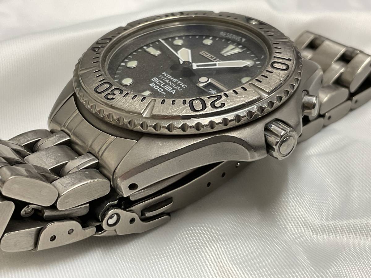 SEIKO セイコー KINETIC 5M63-0B40 スキューバ 200m キネティック 
