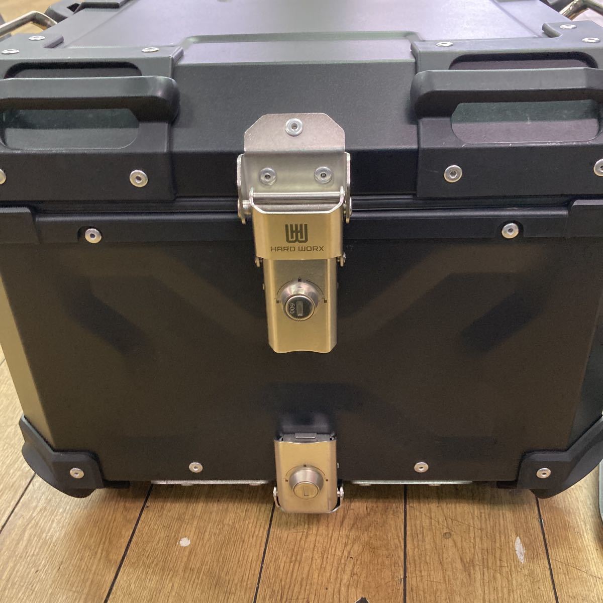 HARD WORX アルミトップケース 45L ブラック バイク用リアボックス ハードワークス ハンターカブ クロスカブ スーパーカブなどに
