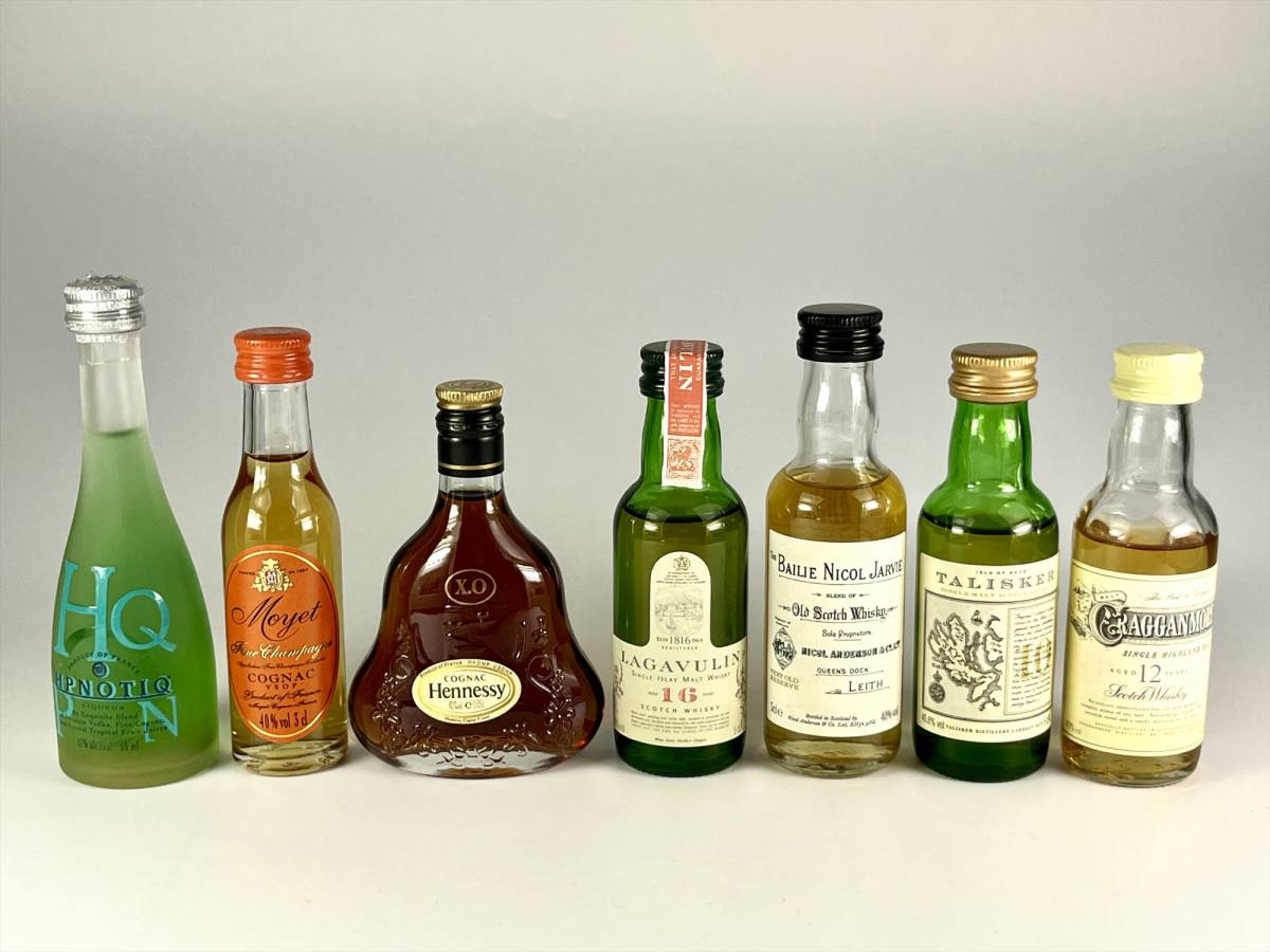 【未開封新品】未開栓 古酒 スコッチ ミニボトル ウイスキー ベイリー ニコルジャーヴィー クラガンモア リキュール セット9