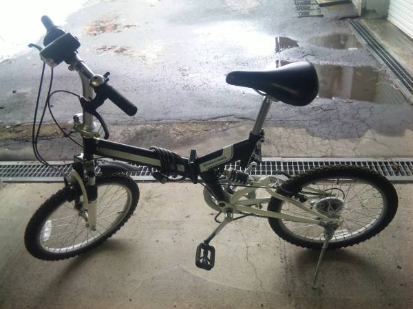 スポルディング折りたたみ自転車20インチ美品！鍵・ギア付き_1