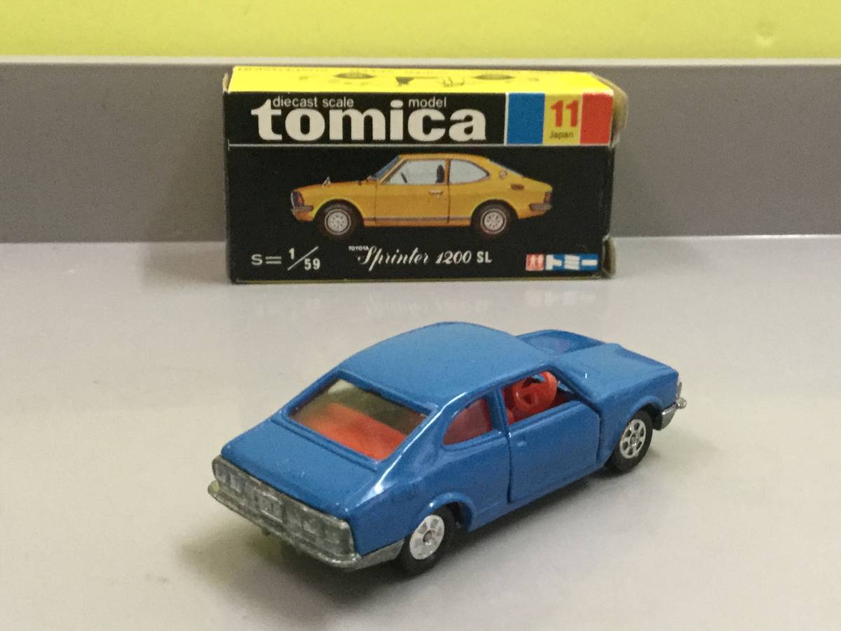 美品　トミカ スプリンター 1200SL トミカ 黒箱 輸出？トヨタスプリンター 1200SL 日本製(乗用車)｜売買